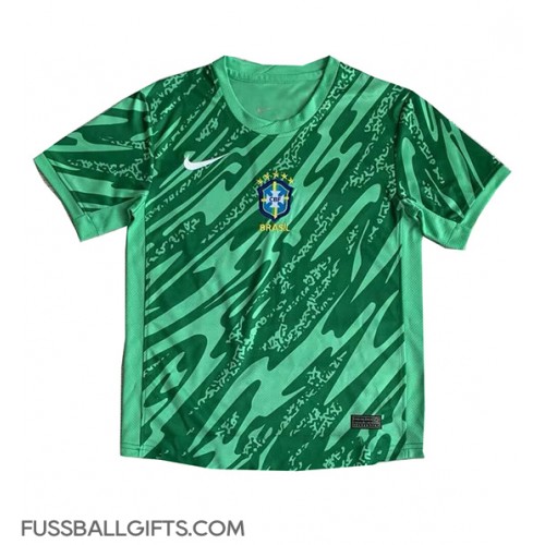 Brasilien Torwart Fußballbekleidung Heimtrikot Copa America 2024 Kurzarm